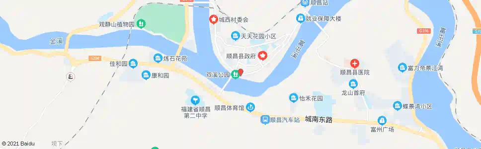南平双溪公园_公交站地图_南平公交_妙搜公交查询2025