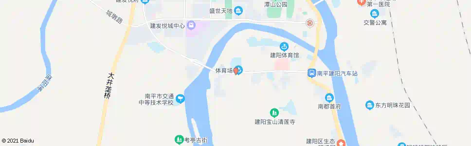 南平体育场(建阳市)_公交站地图_南平公交_妙搜公交查询2025