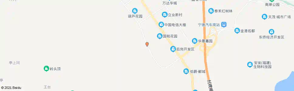 宁德后山_公交站地图_宁德公交_妙搜公交查询2025