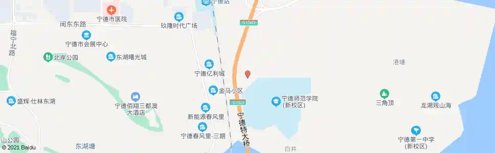 宁德宁德师院_公交站地图_宁德公交_妙搜公交查询2025