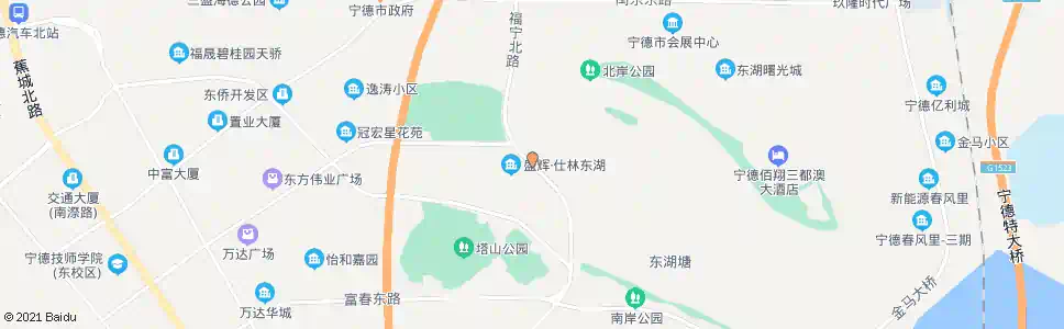 宁德天湖东路口_公交站地图_宁德公交_妙搜公交查询2025