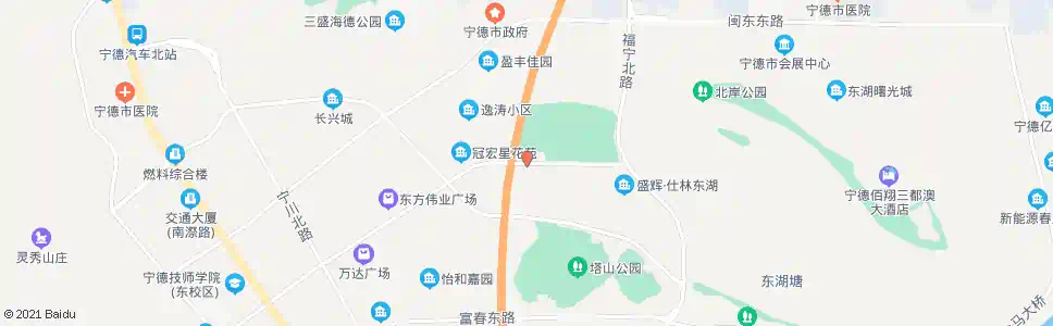 宁德君裕东湖_公交站地图_宁德公交_妙搜公交查询2025
