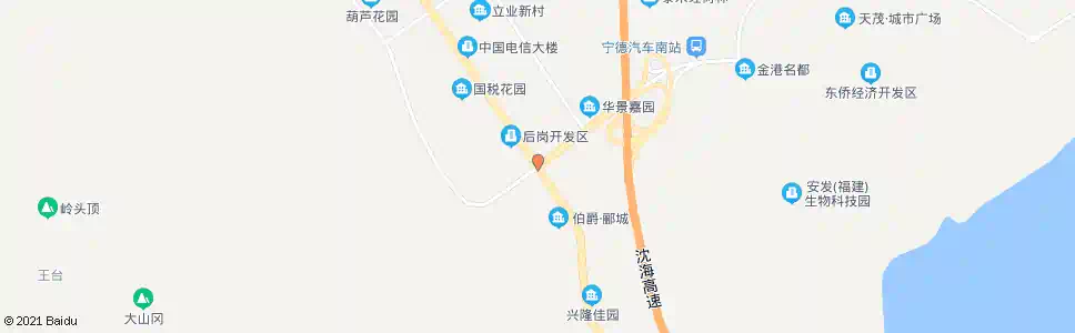宁德后岗环岛_公交站地图_宁德公交_妙搜公交查询2025