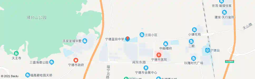 宁德兰田中学_公交站地图_宁德公交_妙搜公交查询2025