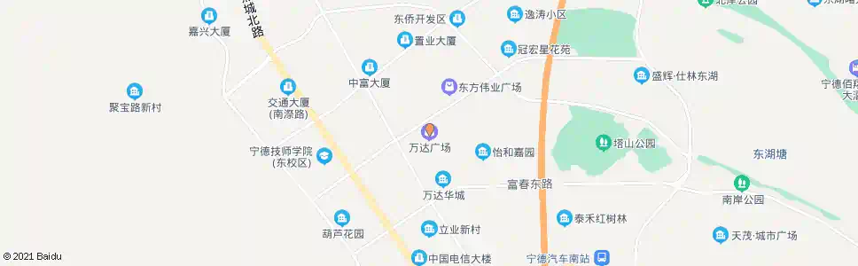 宁德万达广场_公交站地图_宁德公交_妙搜公交查询2025