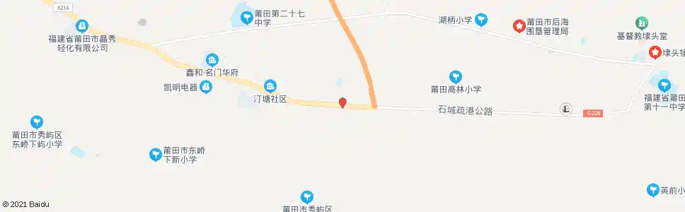 莆田汀塘村_公交站地图_莆田公交_妙搜公交查询2025
