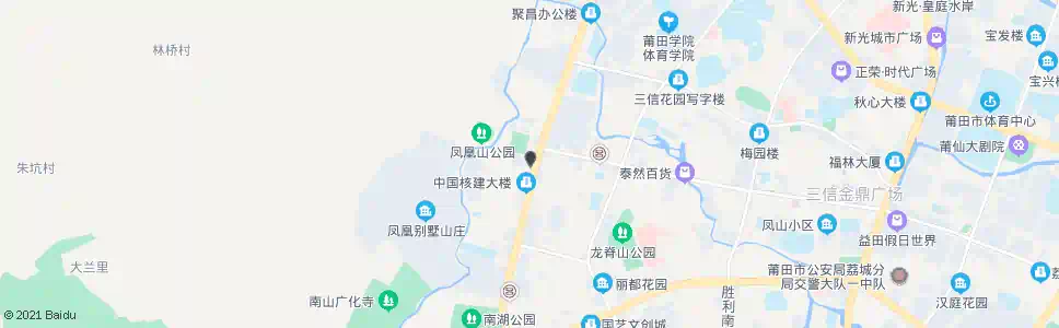 莆田城厢区交警大队(凤凰山公园)_公交站地图_莆田公交_妙搜公交查询2025