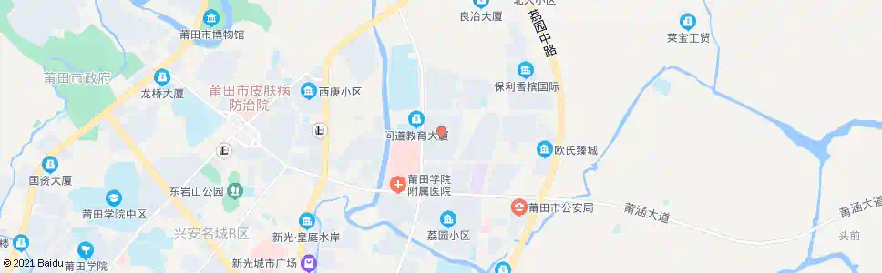 莆田东城1号_公交站地图_莆田公交_妙搜公交查询2025