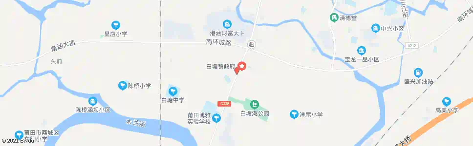 莆田白塘镇政府_公交站地图_莆田公交_妙搜公交查询2025