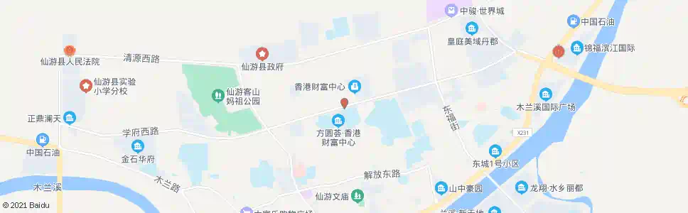 莆田现代中学_公交站地图_莆田公交_妙搜公交查询2025