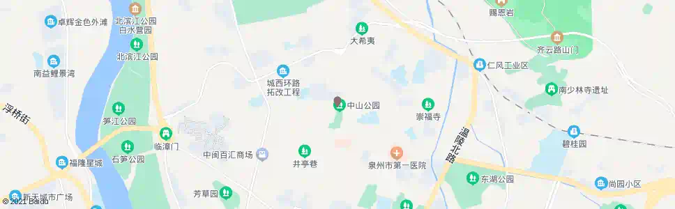 泉州泉山门停车场_公交站地图_泉州公交_妙搜公交查询2025
