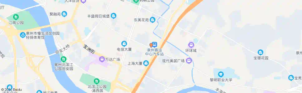 泉州客运中心南门_公交站地图_泉州公交_妙搜公交查询2025