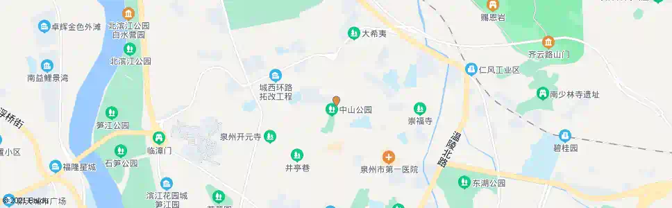 泉州中山北路_公交站地图_泉州公交_妙搜公交查询2025