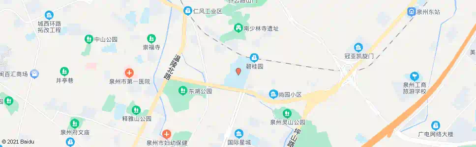 泉州体育馆东_公交站地图_泉州公交_妙搜公交查询2025