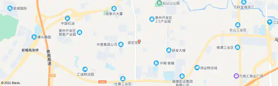 泉州崇宏街_公交站地图_泉州公交_妙搜公交查询2025