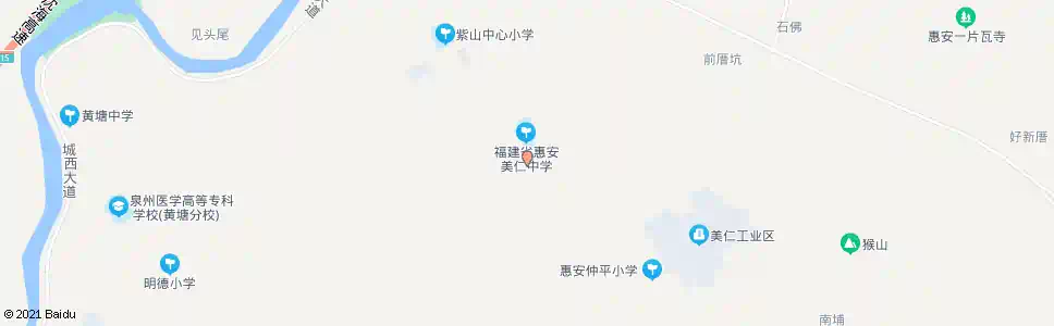 泉州美仁中学_公交站地图_泉州公交_妙搜公交查询2025