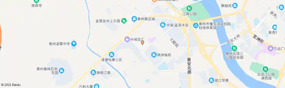 泉州百捷中央公园_公交站地图_泉州公交_妙搜公交查询2025