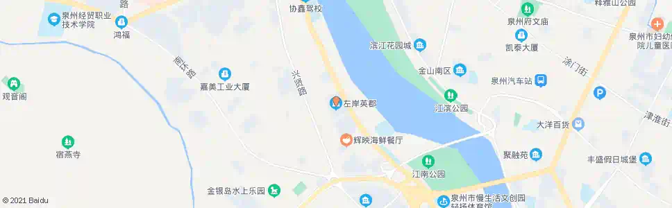 泉州左岸英郡_公交站地图_泉州公交_妙搜公交查询2025