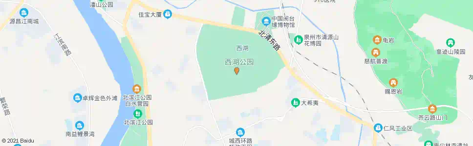 泉州西湖公园_公交站地图_泉州公交_妙搜公交查询2025