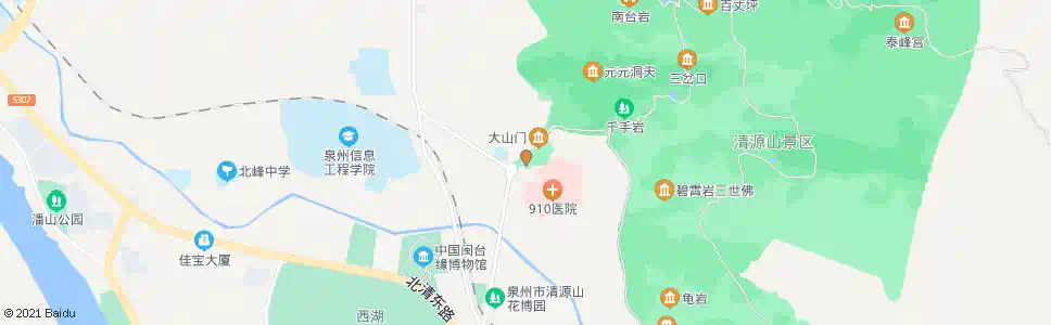 泉州清源山综合停车场_公交站地图_泉州公交_妙搜公交查询2025