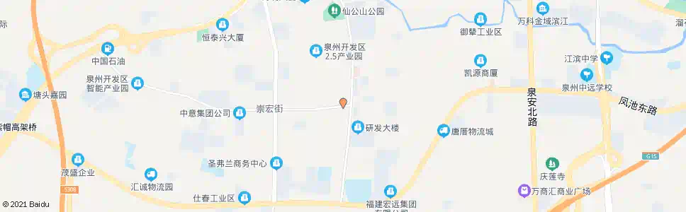 泉州崇宏街口_公交站地图_泉州公交_妙搜公交查询2025