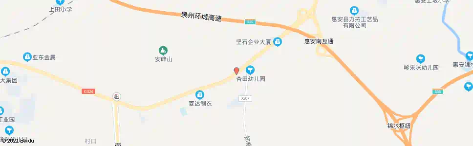 泉州杏田村口_公交站地图_泉州公交_妙搜公交查询2025