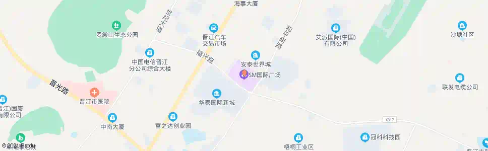 泉州sm广场_公交站地图_泉州公交_妙搜公交查询2025