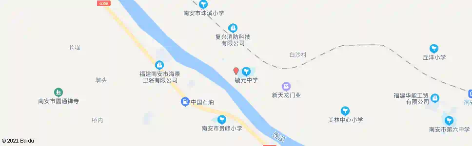 泉州白沙远红消防_公交站地图_泉州公交_妙搜公交查询2025