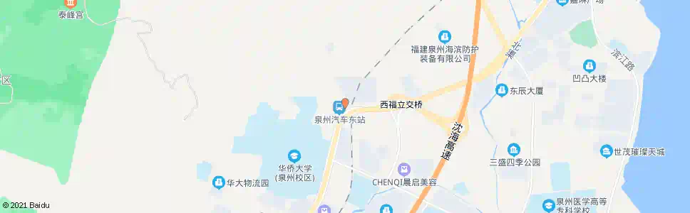泉州华大学生街_公交站地图_泉州公交_妙搜公交查询2025
