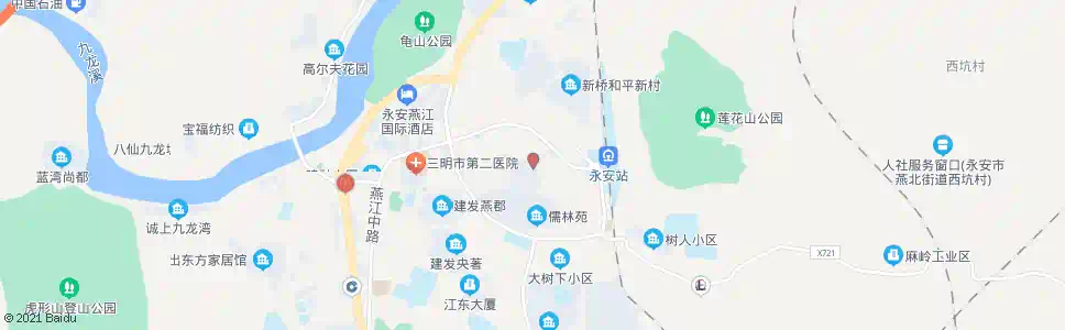 三明蓝燕大厦(北行)_公交站地图_三明公交_妙搜公交查询2025