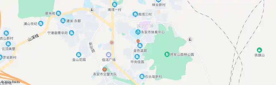 三明金色蓝庭_公交站地图_三明公交_妙搜公交查询2025