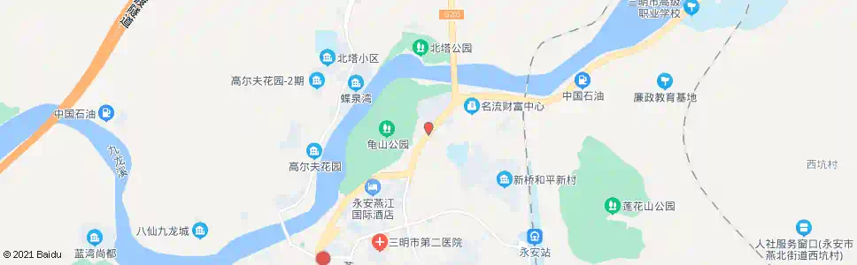 三明燕城医院_公交站地图_三明公交_妙搜公交查询2025