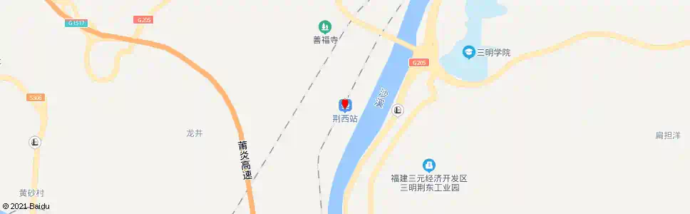 三明荆西_公交站地图_三明公交_妙搜公交查询2025