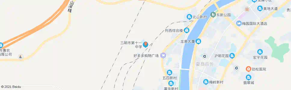 三明市十一中学_公交站地图_三明公交_妙搜公交查询2025