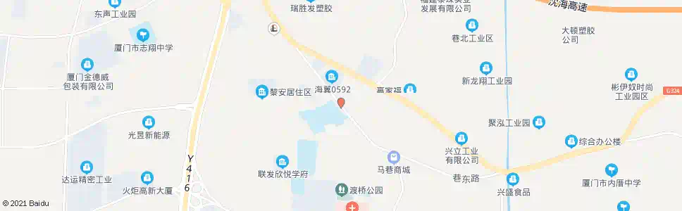 厦门翔安一中_公交站地图_厦门公交_妙搜公交查询2025