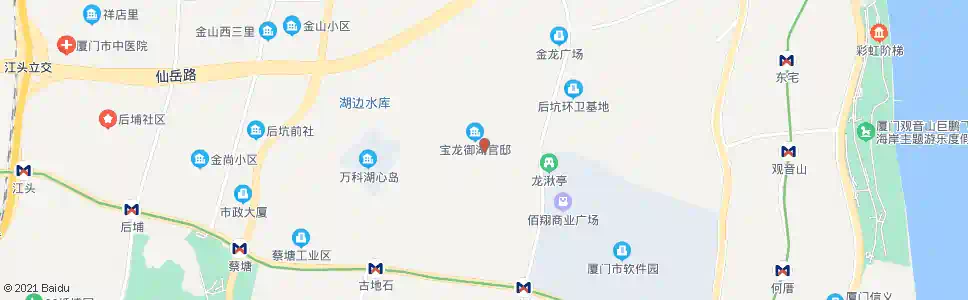 厦门湖边花园b区_公交站地图_厦门公交_妙搜公交查询2025