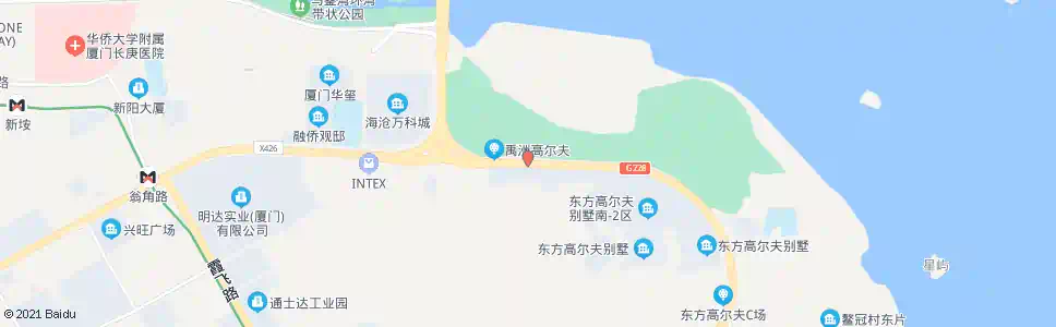 厦门东方高尔夫别墅_公交站地图_厦门公交_妙搜公交查询2025