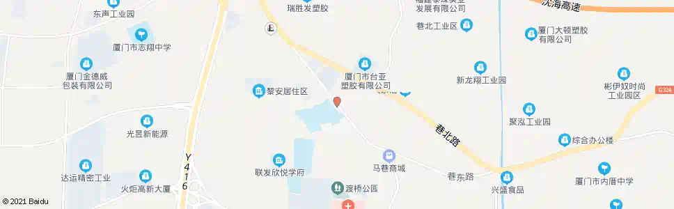 厦门翔安一中北_公交站地图_厦门公交_妙搜公交查询2025