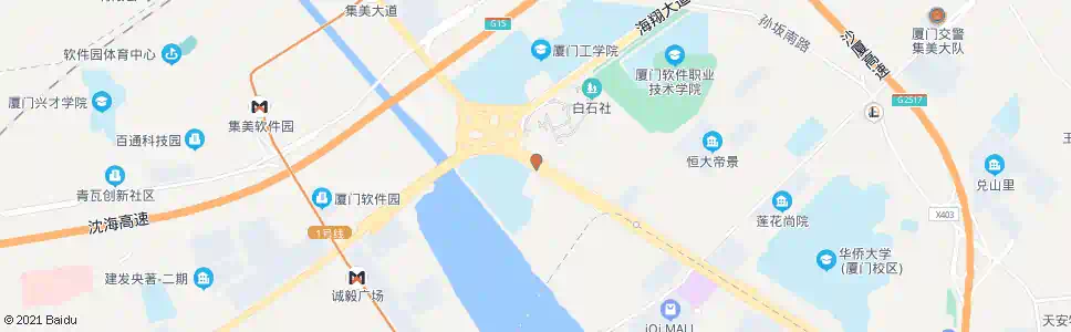 厦门BRT中科院_公交站地图_厦门公交_妙搜公交查询2025