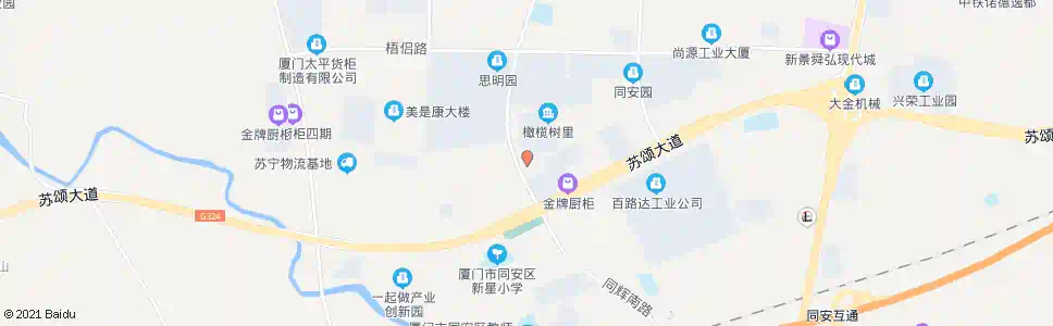 厦门橄榄树_公交站地图_厦门公交_妙搜公交查询2025