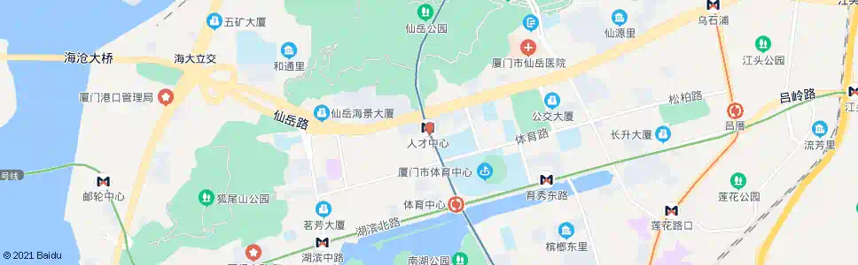 厦门人才中心_公交站地图_厦门公交_妙搜公交查询2025