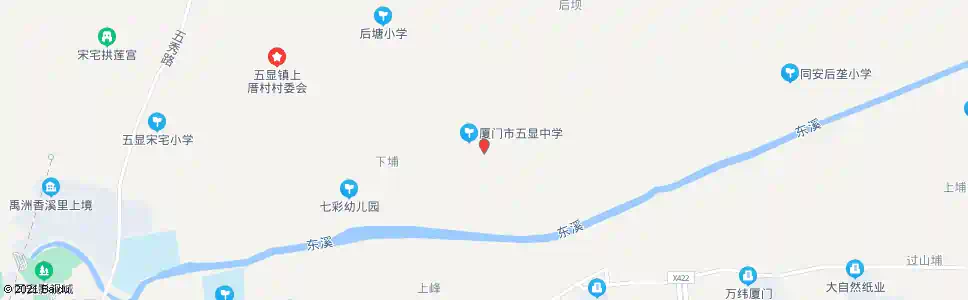 厦门五显中学_公交站地图_厦门公交_妙搜公交查询2025