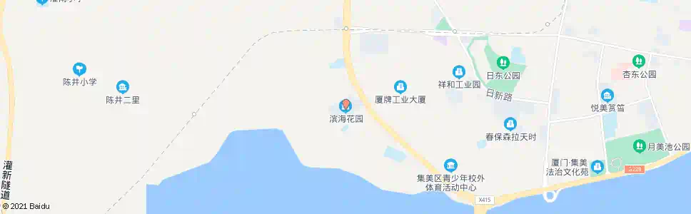 厦门滨海花园_公交站地图_厦门公交_妙搜公交查询2025