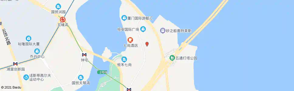 厦门五缘湾运动馆_公交站地图_厦门公交_妙搜公交查询2025