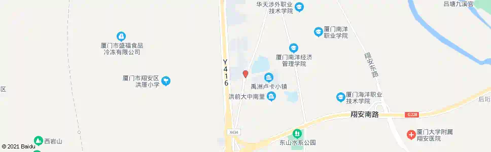 厦门洪前_公交站地图_厦门公交_妙搜公交查询2025