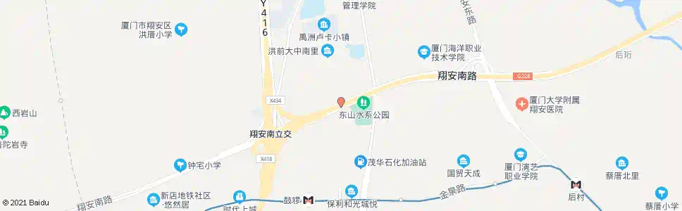厦门洪前社区_公交站地图_厦门公交_妙搜公交查询2025
