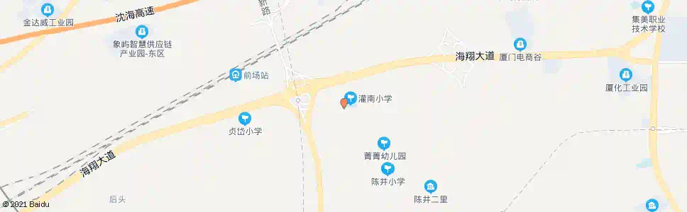 厦门灌南小学_公交站地图_厦门公交_妙搜公交查询2025
