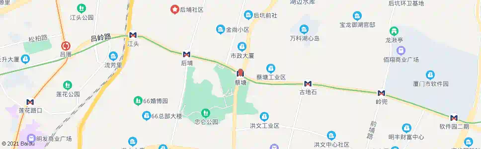 厦门蔡塘_公交站地图_厦门公交_妙搜公交查询2025