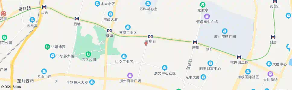 厦门洪文中厦国际_公交站地图_厦门公交_妙搜公交查询2025