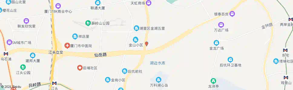 厦门金山(BRT)_公交站地图_厦门公交_妙搜公交查询2025